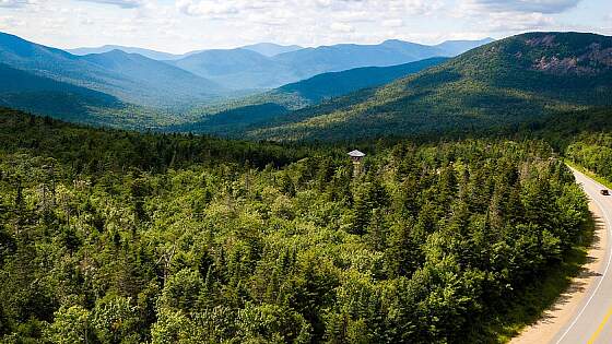 Kancamagus Highway in den White Mountains, New Hampshire